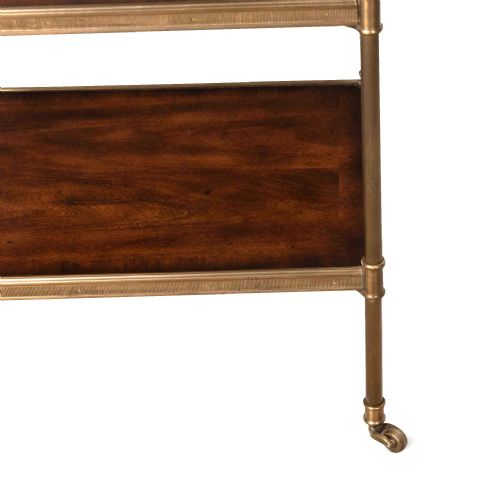 EARLY 20TH CENTURY MAHOGANY AND BRASS ETAGERE - ADDITIONAL PHOTO 6
