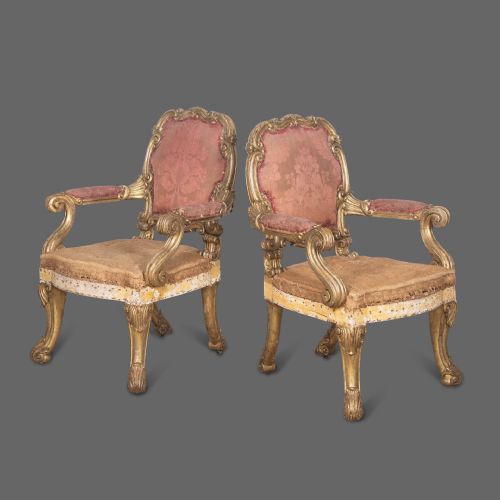 EXCEPTIONAL PAIR OF 19TH CENTURY GILTWOOD CHAIRS - ADDITIONAL PHOTO 2