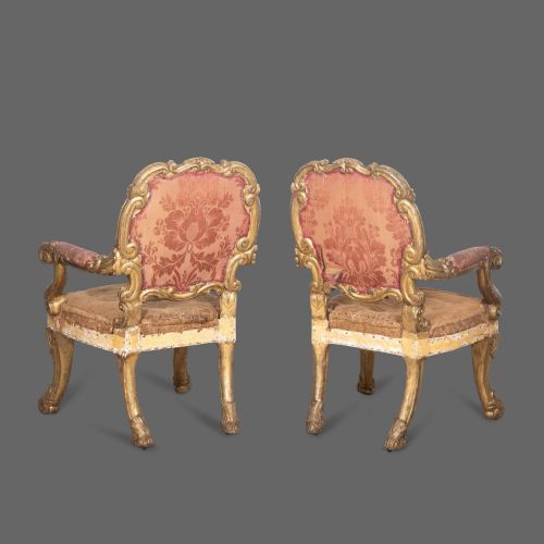 EXCEPTIONAL PAIR OF 19TH CENTURY GILTWOOD CHAIRS - ADDITIONAL PHOTO 3