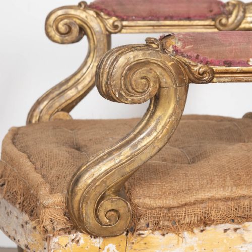 EXCEPTIONAL PAIR OF 19TH CENTURY GILTWOOD CHAIRS - ADDITIONAL PHOTO 6