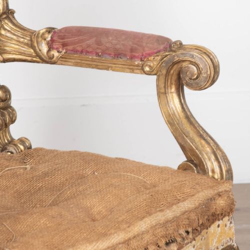 EXCEPTIONAL PAIR OF 19TH CENTURY GILTWOOD CHAIRS - ADDITIONAL PHOTO 8