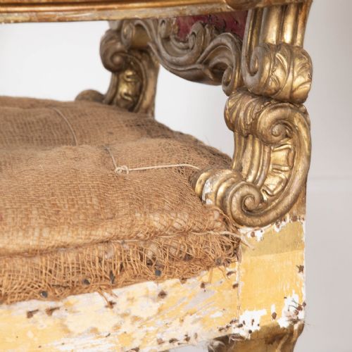 EXCEPTIONAL PAIR OF 19TH CENTURY GILTWOOD CHAIRS - ADDITIONAL PHOTO 9