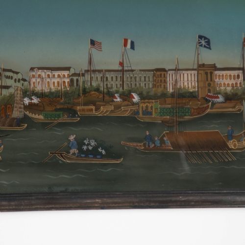 19TH CENTURY CHINESE REVERSE GLASS PAINTING - ADDITIONAL PHOTO 2