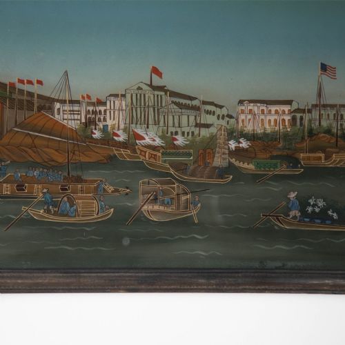 19TH CENTURY CHINESE REVERSE GLASS PAINTING - ADDITIONAL PHOTO 3