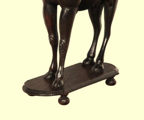 19TH CENTURY RARE INDIAN CARVED CAMEL OCCASIONAL TABLE - ADDITIONAL PHOTO 8