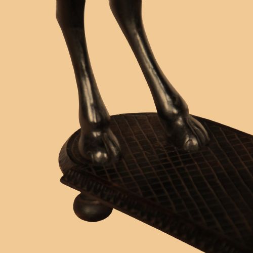 19TH CENTURY RARE INDIAN CARVED CAMEL OCCASIONAL TABLE - ADDITIONAL PHOTO 12