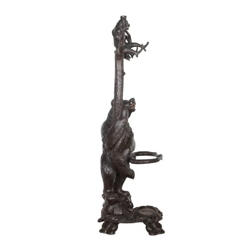 19TH CENTURY CARVED BEAR HALL STAND - ADDITIONAL PHOTO 2