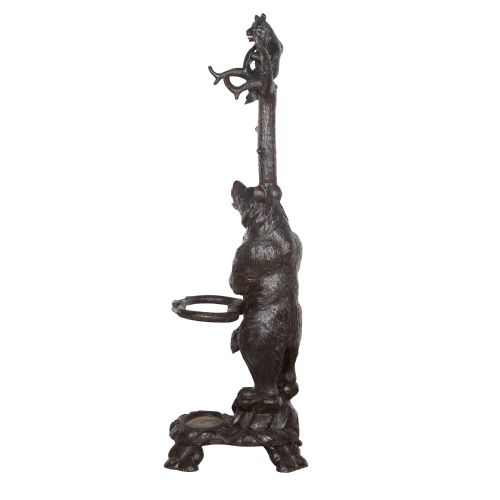 19TH CENTURY CARVED BEAR HALL STAND - ADDITIONAL PHOTO 4