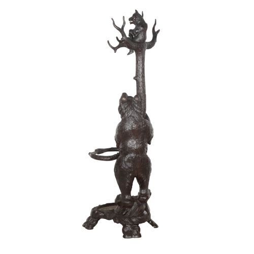19TH CENTURY CARVED BEAR HALL STAND - ADDITIONAL PHOTO 5