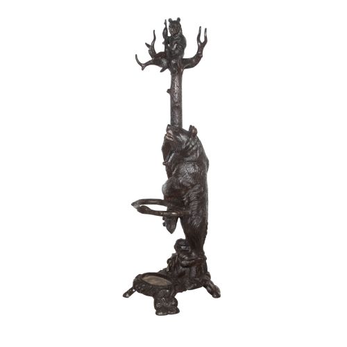 19TH CENTURY CARVED BEAR HALL STAND - ADDITIONAL PHOTO 6