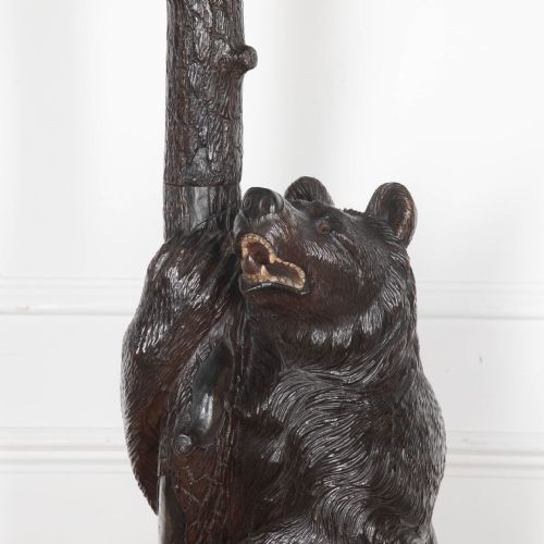 19TH CENTURY CARVED BEAR HALL STAND - ADDITIONAL PHOTO 7