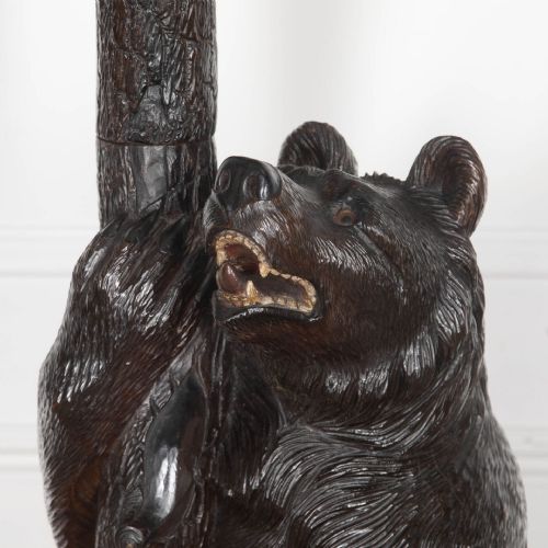 19TH CENTURY CARVED BEAR HALL STAND - ADDITIONAL PHOTO 8