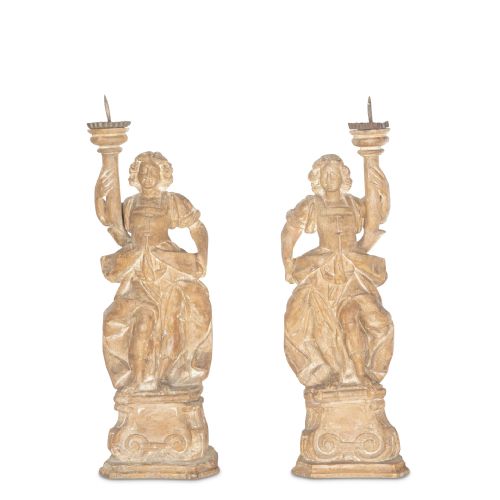 pair of 18th century italian candelabra - CATEGORY: ANTIQUE LIGHTING - DATED 18TH CENTURY