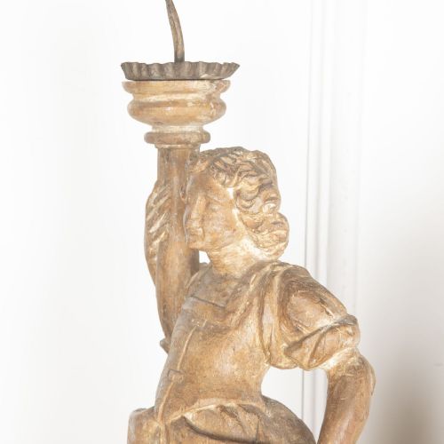 PAIR OF 18TH CENTURY ITALIAN CANDELABRA - ADDITIONAL PHOTO 3