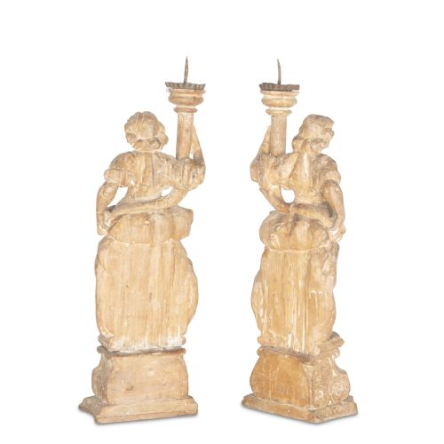 PAIR OF 18TH CENTURY ITALIAN CANDELABRA - ADDITIONAL PHOTO 6