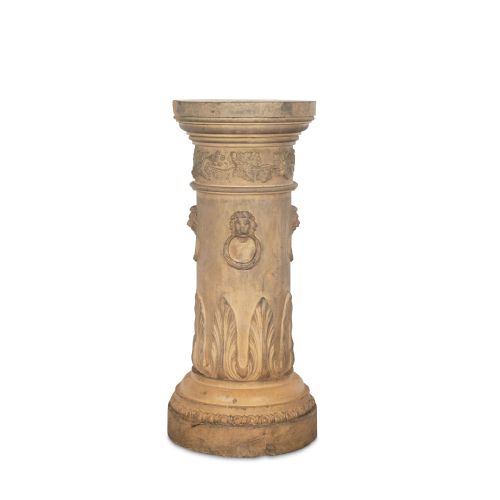 19th century neoclassical terracotta pedestal - CATEGORY: ANTIQUE MISCELLANEOUS - DATED 19TH CENTURY