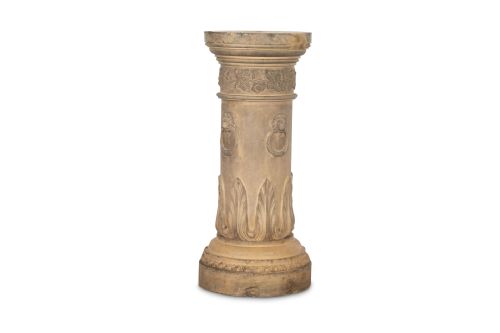 19TH CENTURY NEOCLASSICAL TERRACOTTA PEDESTAL - ADDITIONAL PHOTO 1