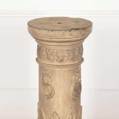 19TH CENTURY NEOCLASSICAL TERRACOTTA PEDESTAL - ADDITIONAL PHOTO 4