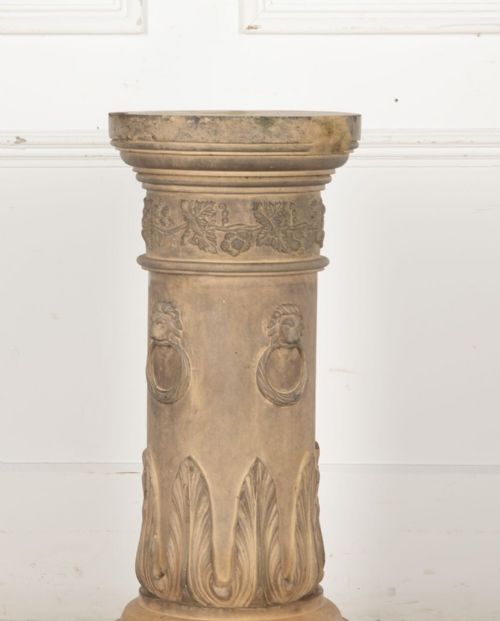 19TH CENTURY NEOCLASSICAL TERRACOTTA PEDESTAL - ADDITIONAL PHOTO 5