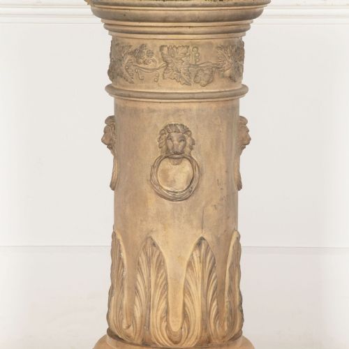 19TH CENTURY NEOCLASSICAL TERRACOTTA PEDESTAL - ADDITIONAL PHOTO 7