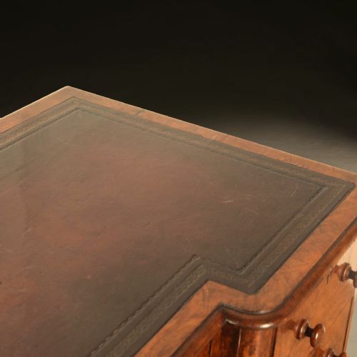 19TH CENTURY BURR WALNUT DESK - ADDITIONAL PHOTO 9