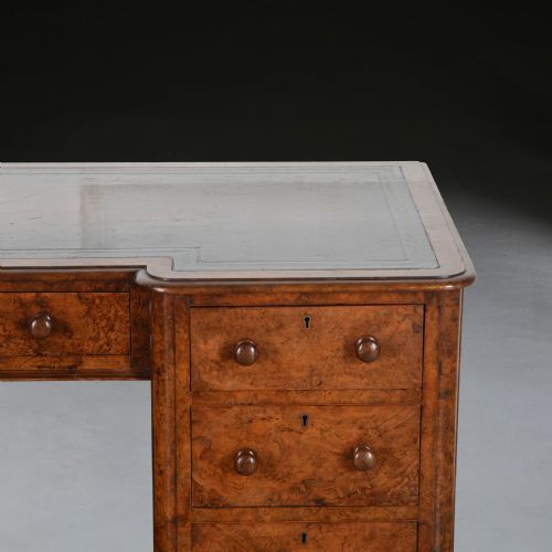 19TH CENTURY BURR WALNUT DESK - ADDITIONAL PHOTO 14