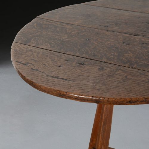 GEO III COUNTRY OAK CRICKET TABLE - ADDITIONAL PHOTO 5
