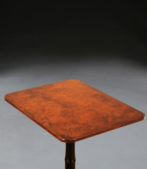 PAIR OF BURR ELM OCCASIONAL TABLES - ADDITIONAL PHOTO 3