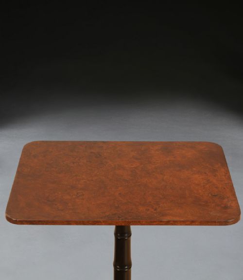 PAIR OF BURR ELM OCCASIONAL TABLES - ADDITIONAL PHOTO 5