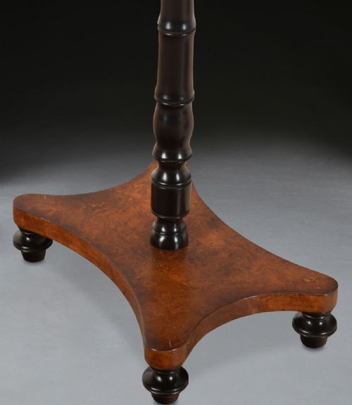 PAIR OF BURR ELM OCCASIONAL TABLES - ADDITIONAL PHOTO 10