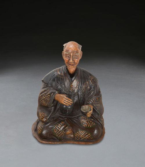 RARE C19TH POTTERY NODDING FIGURE - ADDITIONAL PHOTO 1