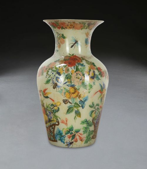 19TH CENTURY DECALCOMANIA VASE - ADDITIONAL PHOTO 2