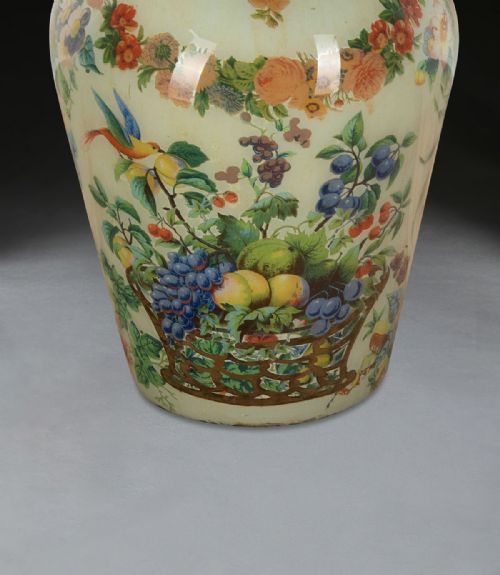 19TH CENTURY DECALCOMANIA VASE - ADDITIONAL PHOTO 8