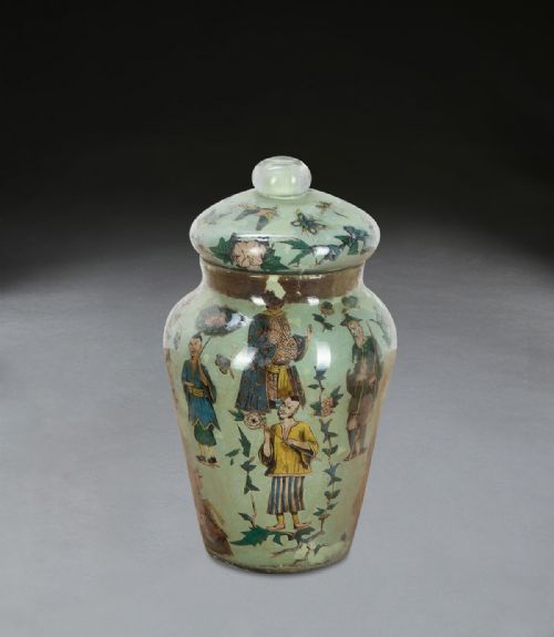REGENCY DECALCOMANIA VASE - ADDITIONAL PHOTO 1
