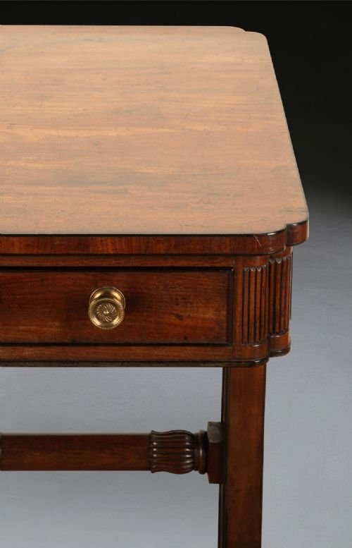 REGENCY MAHOGANY FREESTANDING LIBRARY TABLE - ADDITIONAL PHOTO 5