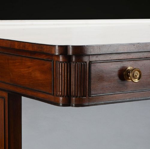 REGENCY MAHOGANY FREESTANDING LIBRARY TABLE - ADDITIONAL PHOTO 6