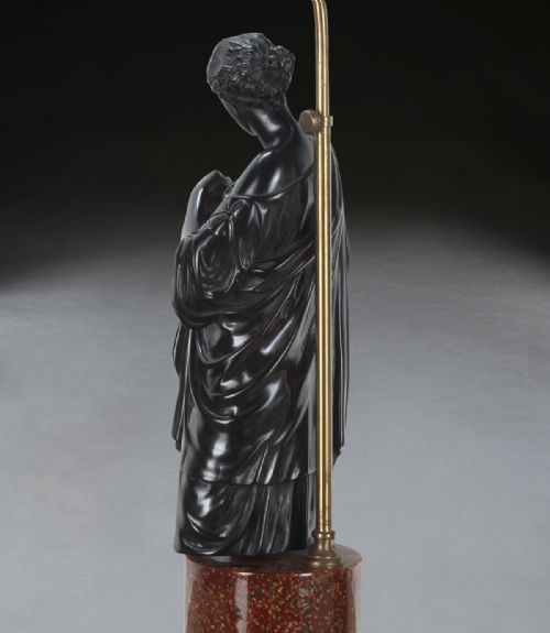PAIR OF NEOCLASSICAL FIGURAL LAMPS - ADDITIONAL PHOTO 2