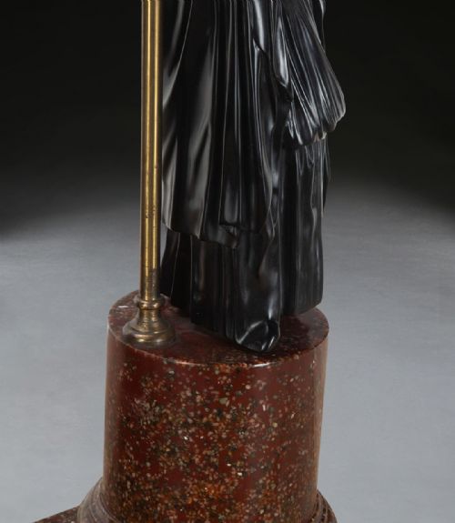 PAIR OF NEOCLASSICAL FIGURAL LAMPS - ADDITIONAL PHOTO 5