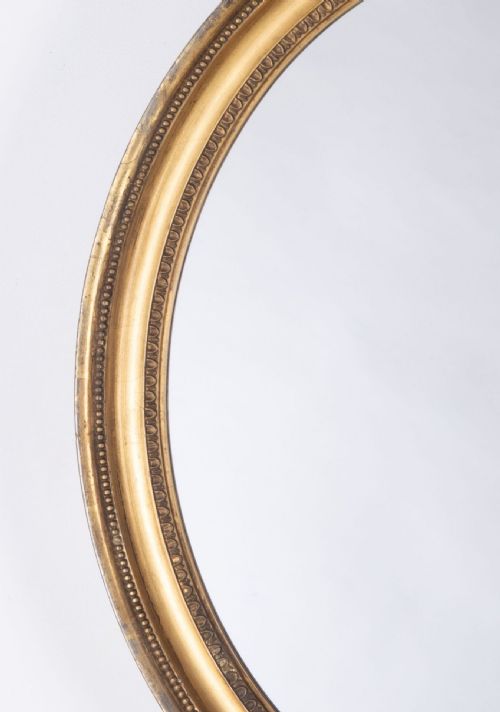 19TH CENTURY PAIR OF OVAL MIRRORS - ADDITIONAL PHOTO 4