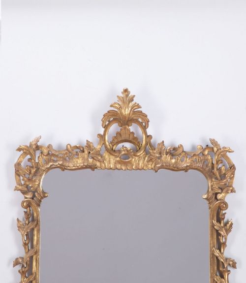 19TH CENTURY CARVED GILT WOOD MIRROR - ADDITIONAL PHOTO 1