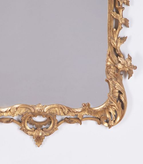 19TH CENTURY CARVED GILT WOOD MIRROR - ADDITIONAL PHOTO 2
