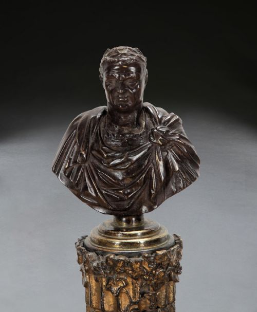 PAIR OF 19TH CENTURY GRAND TOUR BRONZE COLUMNS - ADDITIONAL PHOTO 4