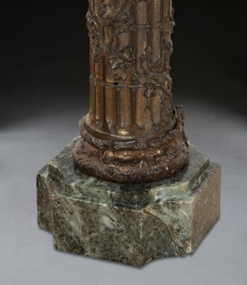 PAIR OF 19TH CENTURY GRAND TOUR BRONZE COLUMNS - ADDITIONAL PHOTO 7