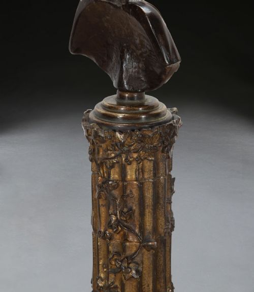 PAIR OF 19TH CENTURY GRAND TOUR BRONZE COLUMNS - ADDITIONAL PHOTO 9