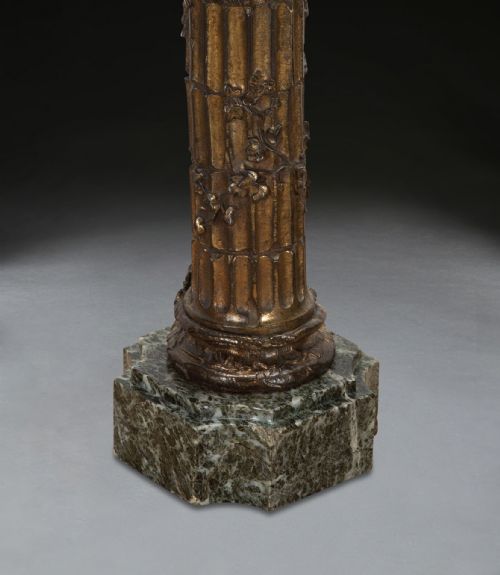 PAIR OF 19TH CENTURY GRAND TOUR BRONZE COLUMNS - ADDITIONAL PHOTO 10