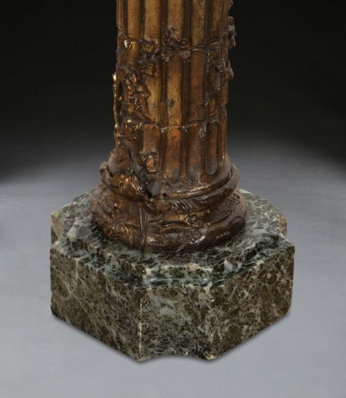 PAIR OF 19TH CENTURY GRAND TOUR BRONZE COLUMNS - ADDITIONAL PHOTO 11