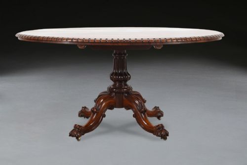 19TH CENTURY OVAL CENTRE TABLE - ADDITIONAL PHOTO 1