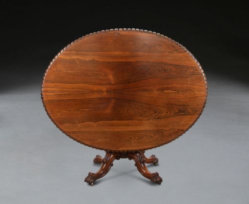 19TH CENTURY OVAL CENTRE TABLE - ADDITIONAL PHOTO 11
