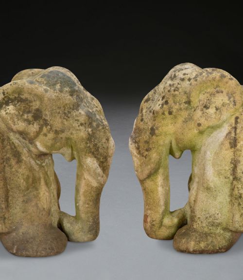EARLY 20TH CENTURY TERRACOTTA ELEPHANT SCULPTURE - ADDITIONAL PHOTO 4