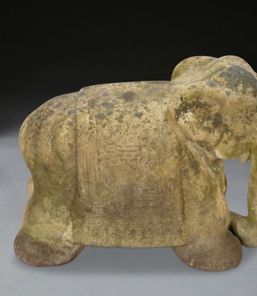 EARLY 20TH CENTURY TERRACOTTA ELEPHANT SCULPTURE - ADDITIONAL PHOTO 8